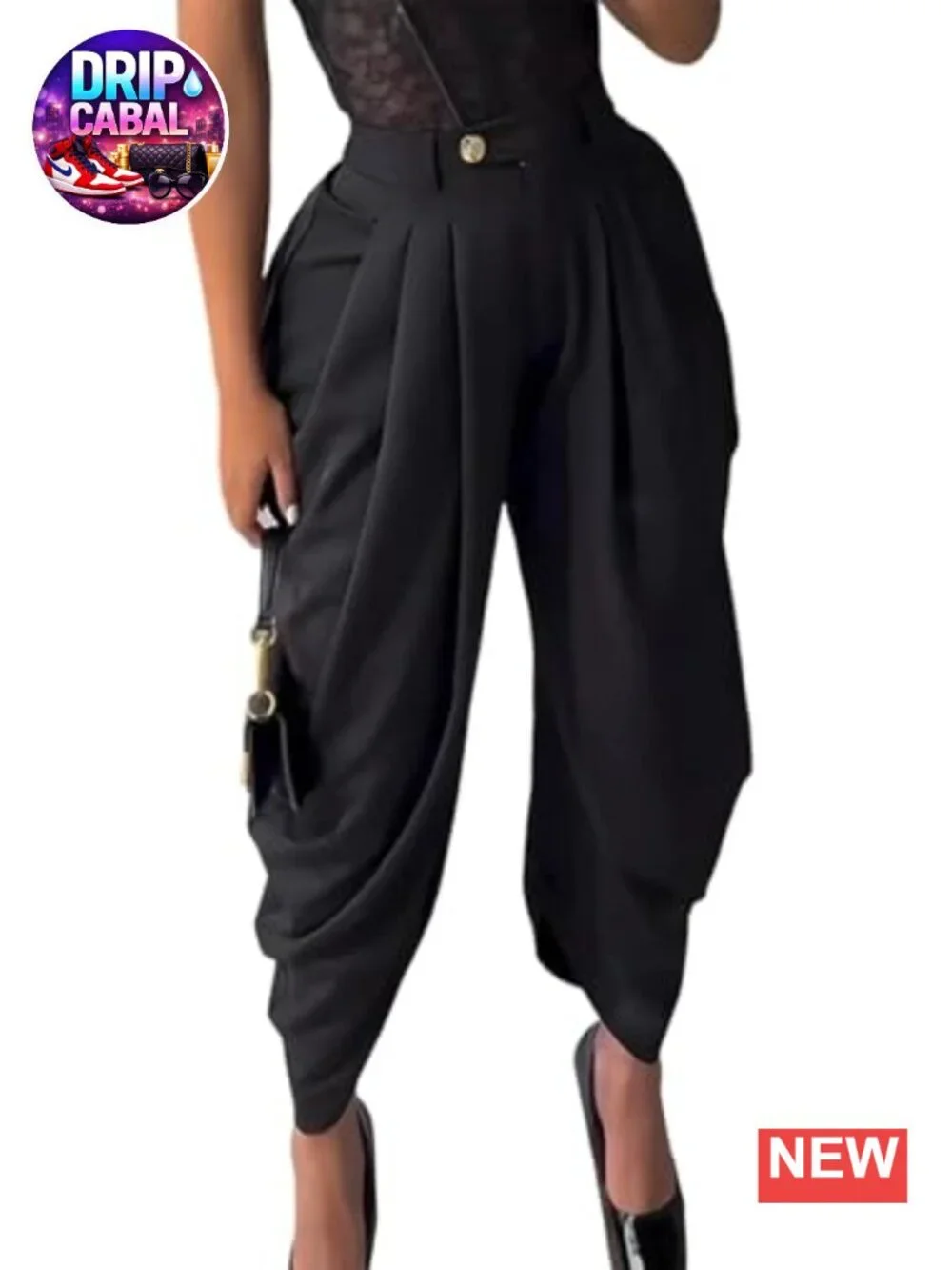 Wide Leg High Waisted Pleated Palazzo Dress Pants for Women Casual Business